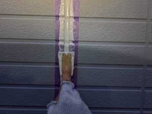 コーキング ヘラ押さえ・仕上げ