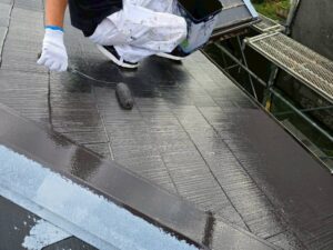 施工中：中塗り